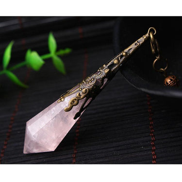 Natural Rose Quartz Orgone Pendant
